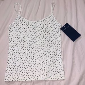 Brandy Melville Floral Eyelet Tank